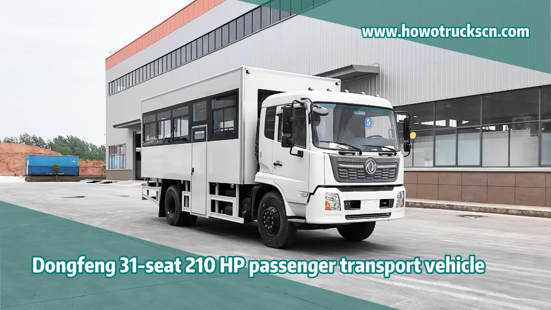 Dongfeng 31 seat 210 HP passenger transport vehicl