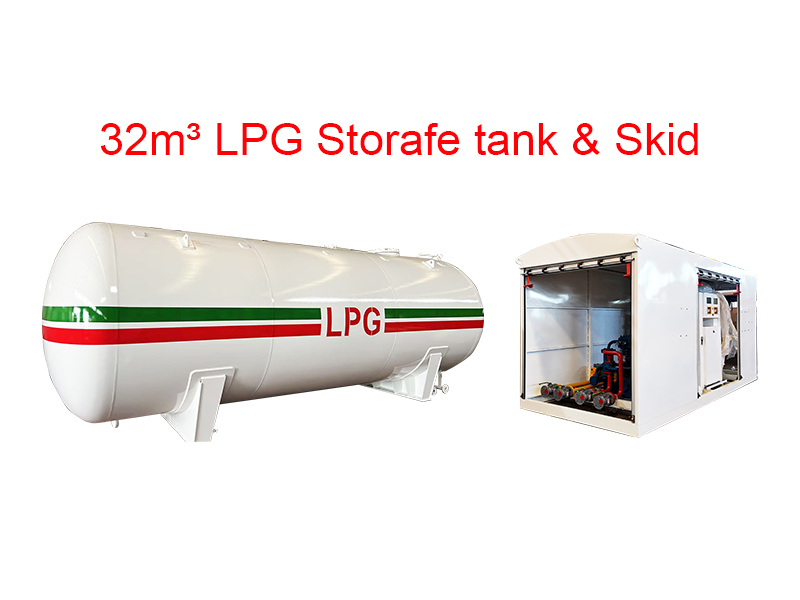 32m³ LPG Storafe tank & Skid
