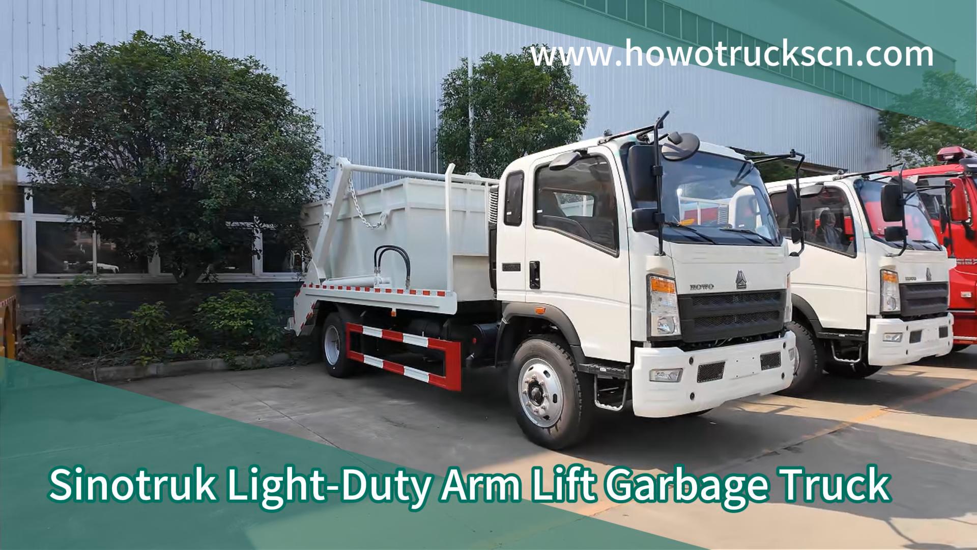 Sinotruk Light-Duty Arm Lift Garbage Truck